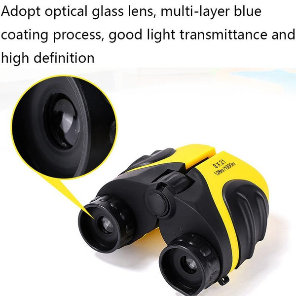 Mini Hd Binoculars For Children Compact And High Quality Yellow Binoculars & Monoculars