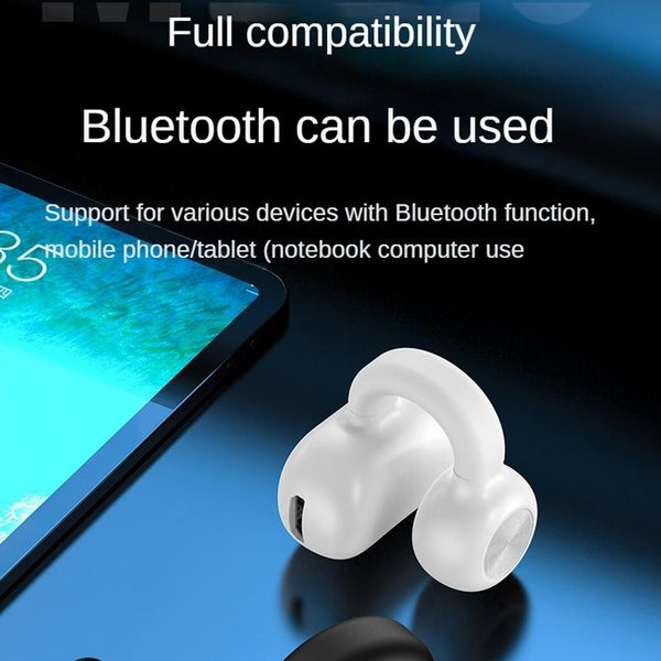 Wireless Single Ear Bluetooth 5.3 Earphone Z28 White Box Package Earbuds