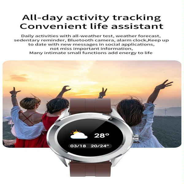 Waterproof Smart Watch With Heart Rate And Sleep Monitoring Ip68 Coffee Smart Watches