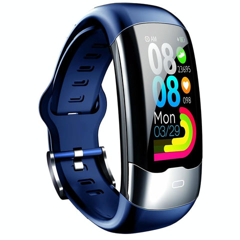 Smart Bracelet With Tft Hd Display Blood Oxygen Sleep Monitoring Blue Smart Watches