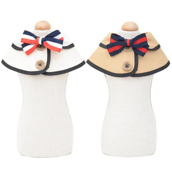 Dog Shawl Saliva Towel Scarf Pet Bow Tie Jewelry Accessories Size White Dog Clothing & Shoes