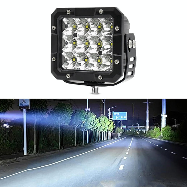 35W / 4000Lm 6000K Dc 9 30V Car Inch Square Work Light Yellow Light Bulbs