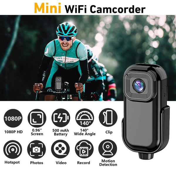 1080P Mini Action Cam For Sport Dv Video Recording 0.96 Inch Pocket Camera_Black Digital Cameras
