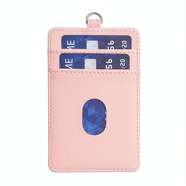 Vertical Id Card Bag And Lanyard Pink Id & Document Holders