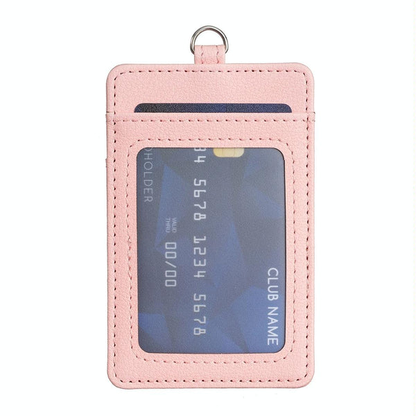 Vertical Id Card Bag And Lanyard Pink Id & Document Holders