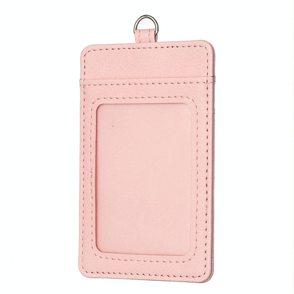 Vertical Id Card Bag And Lanyard Pink Id & Document Holders