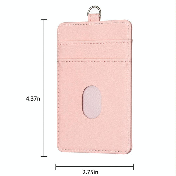 Vertical Id Card Bag And Lanyard Pink Id & Document Holders