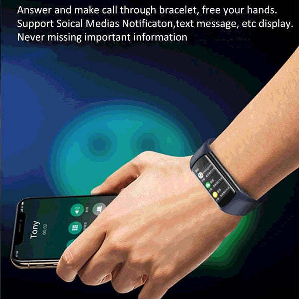 Smart Bracelet With Bluetooth Calling And Blood Oxygen Monitoring Hd Tft Display Activity Trackers