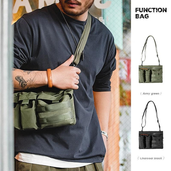 Carbon Black Single Shoulder Messenger Bag Bags