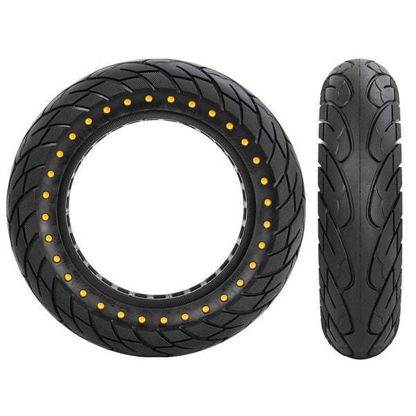 10X2.5 Inflatable Honeycomb Solid Run Flat Tire For Electric Scooter Blue 44Mm Slot Yellow Accessories Parts