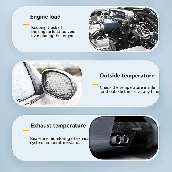 Vehicle Obd Head Up Display Multi Function Instrument For Oil Temp & Gearbox Monitoring S101 Other Instruments & Gauges