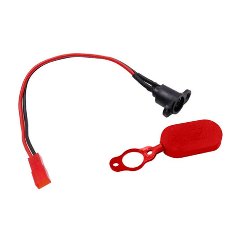 Waterproof Battery Charging Head For Xiaomi Mijia M365 Electric Scooter With Red Cover Accessories Parts
