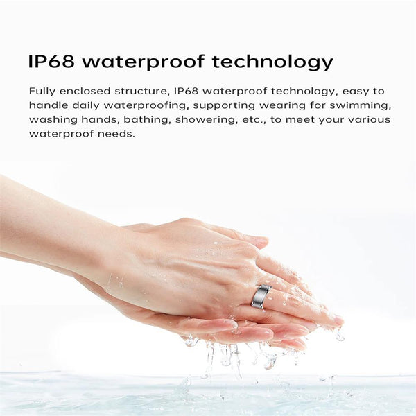 Smart Ring With Heart Rate Blood Oxygen And Sleep Monitoring R3 Size 23 Blue Activity Trackers