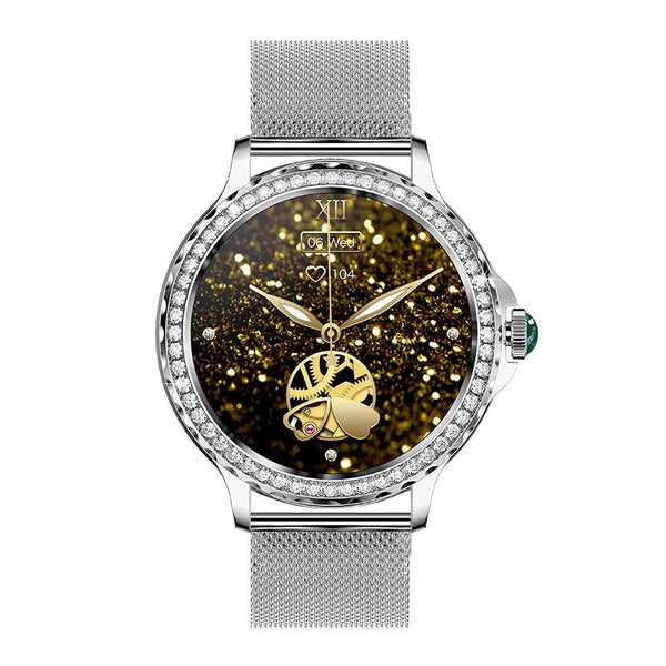 1.3 Inch Ip68 Waterproof Colour Screen Smart Watch Support Heart Rate Blood Pressure Oxygen Monitoring Silver Smart Watches