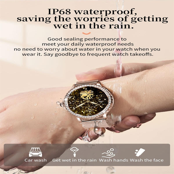 1.3 Inch Ip68 Waterproof Colour Screen Smart Watch Support Heart Rate Blood Pressure Oxygen Monitoring Silver Smart Watches