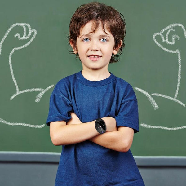 1.44 Inch 4G Video Call Waterproof Smart Children Phone Watch With Sos Function Blue Smart Watches