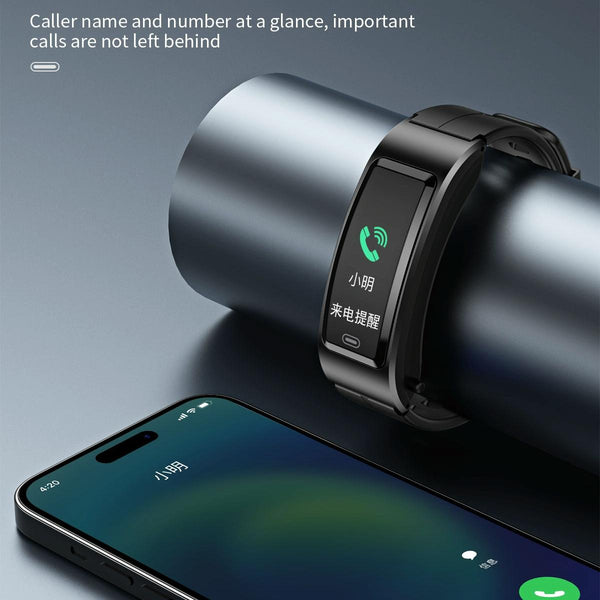 Bluetooth Sleep Heart Monitor Bracelet B7 Black + Silicone Strap Smart Watches