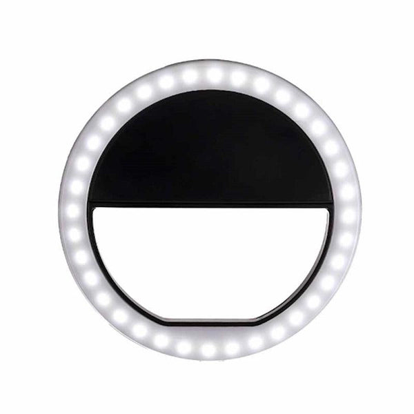 Ring Shaped Selfie Light For Live Photography Led Flashlight Black Audio Video Selfie Lights
