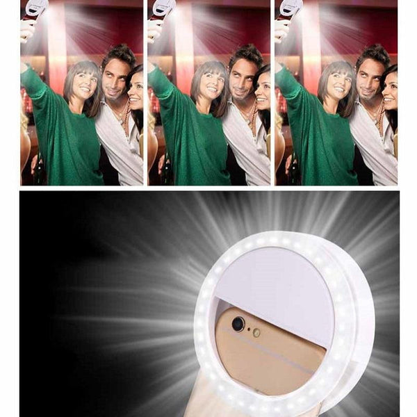 Ring Shaped Selfie Light For Live Photography Led Flashlight Black Audio Video Selfie Lights