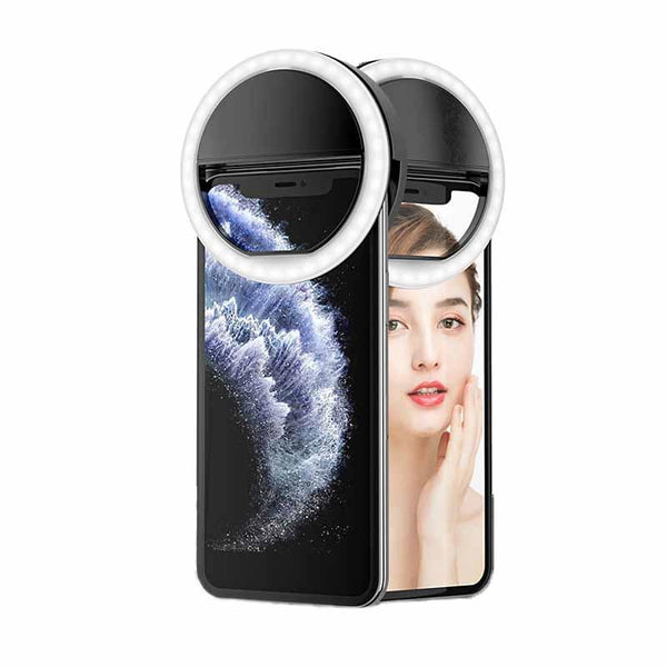 Ring Shaped Selfie Light For Live Photography Led Flashlight Black Audio Video Selfie Lights