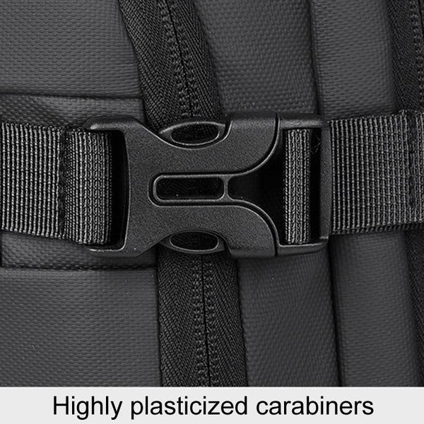 Expandable Double Shoulder Backpack For Business Or Casual Use Gray Bags