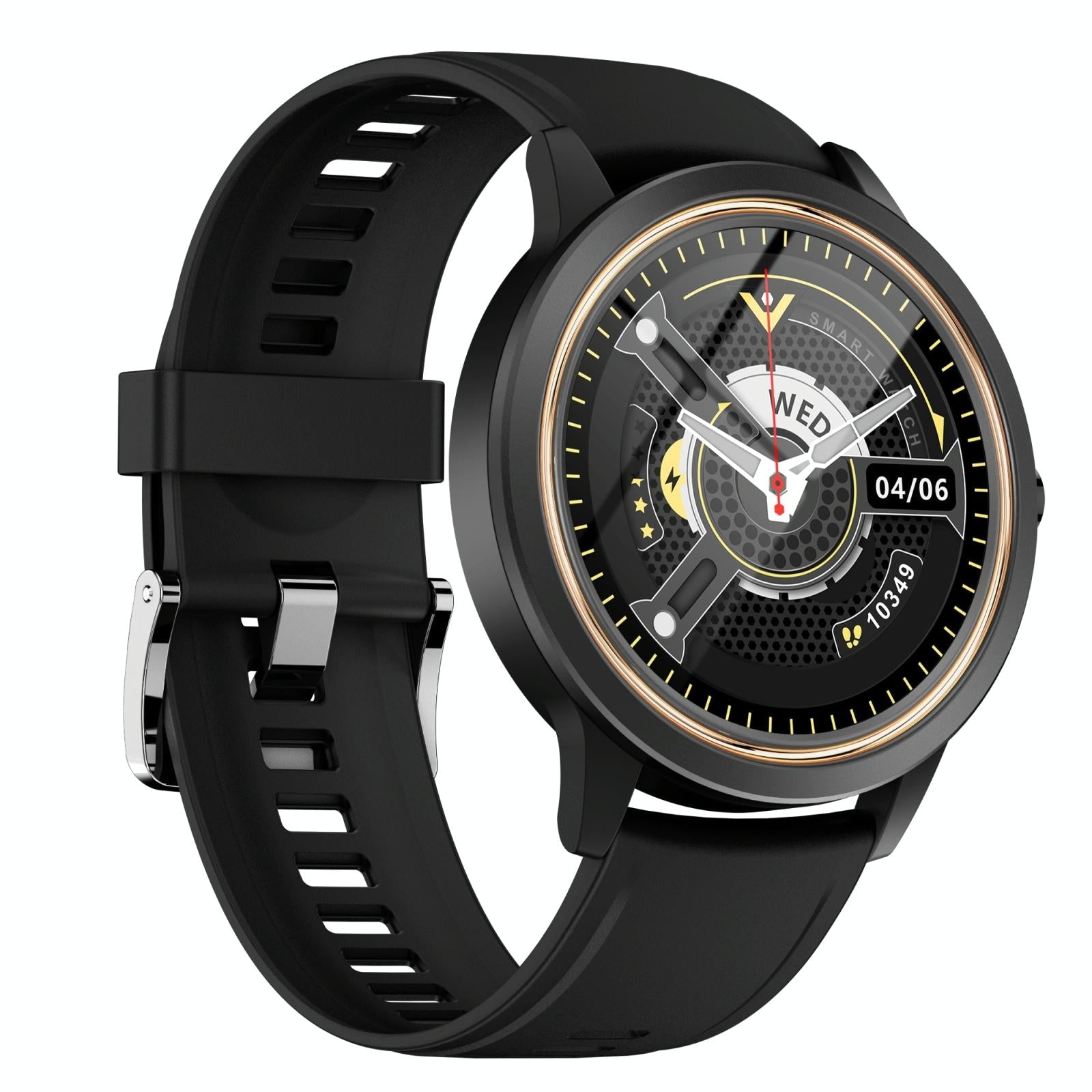 1.32 Inch Ips Hd Screen Smart Watch Support Bluetooth Calling / Blood Pressure Monitoring Black Smart Watches