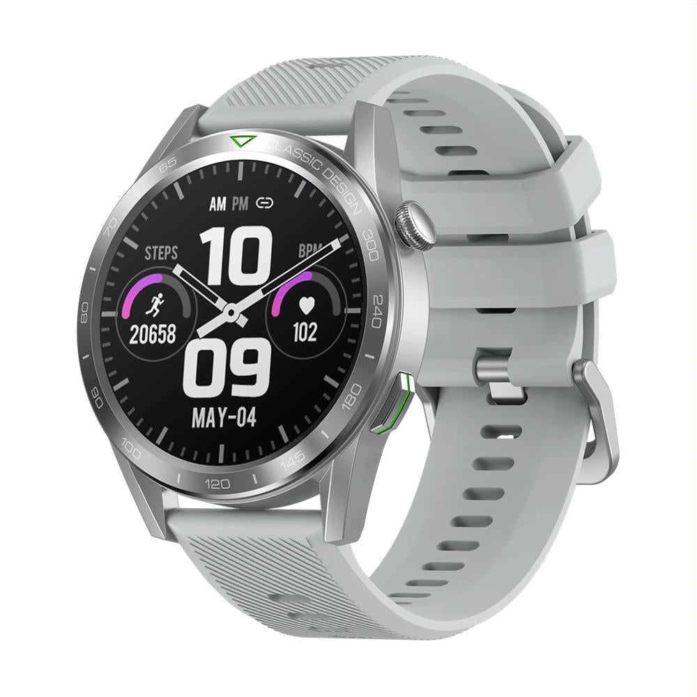 1.39 Inch Screen Voice Calling Smart Watch Support Heart Rate / Blood Pressure Oxygen Starlight Silver Smart Watches