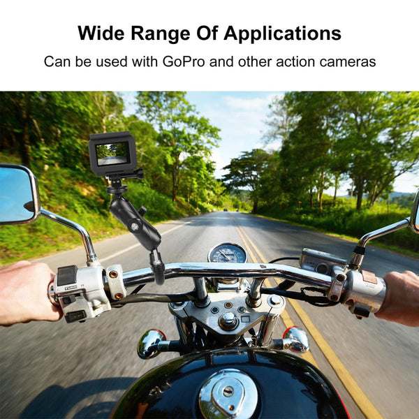 Motorcycle Handlebar Fixed Mount U Bolt Base Holder For Gopro And Action Cameras Bike Camera Holders Mounts
