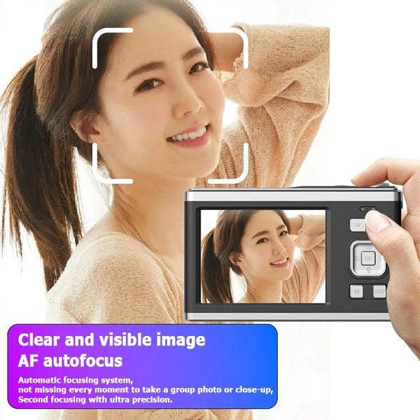 4K Hd Optical Zoom Digital Camera 60Mp Dual Screen Selfie No Memory Digital Cameras