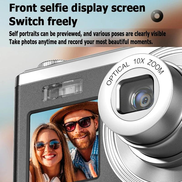 4K Hd Optical Zoom Digital Camera 60Mp Dual Screen Selfie No Memory Digital Cameras