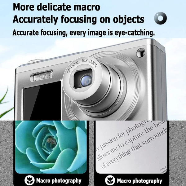 4K Hd Optical Zoom Digital Camera 60Mp Dual Screen Selfie No Memory Digital Cameras