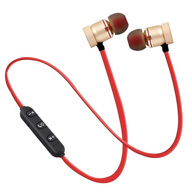 Wireless Bluetooth Sport With Mic Moreblue S07 Gold Earbuds