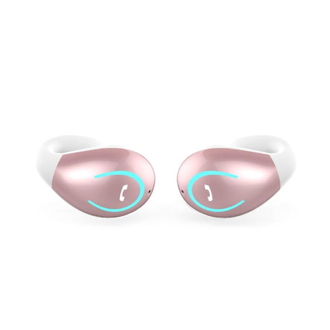 Yx08 Ultra Light Ear Hook Stereo Wireless V5.0 Bluetooth Earphones Pink Earbuds