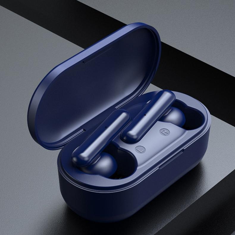 Mini Touch Control Tws Wireless Earphones With Mic & Charger Box Blue Chargers & Cradles