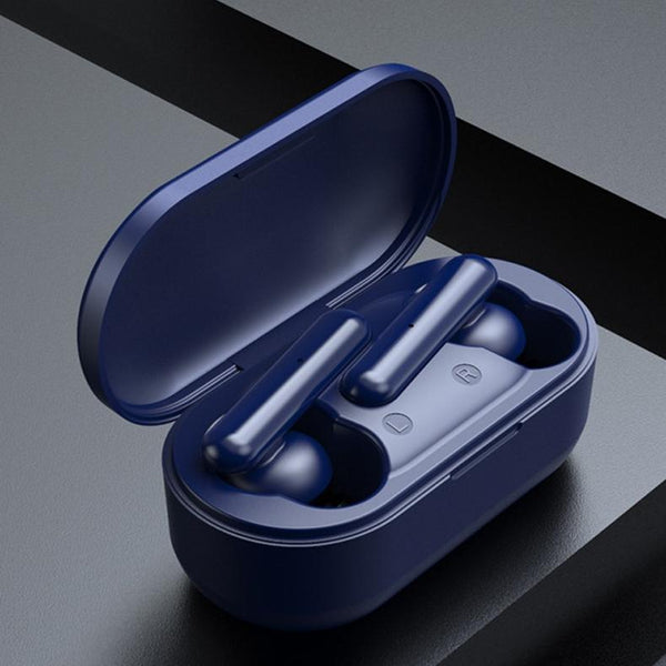 Mini Touch Control Tws Wireless Earphones With Mic & Charger Box Blue Chargers & Cradles