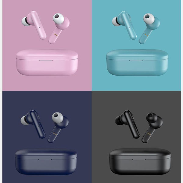 Mini Touch Control Tws Wireless Earphones With Mic & Charger Box Blue Chargers & Cradles