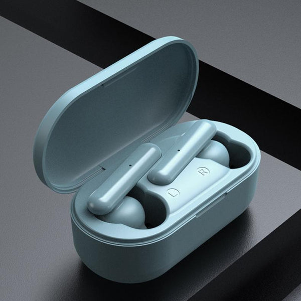 Mini Touch Control Tws Wireless Earphones With Mic & Charger Box Blue Chargers & Cradles