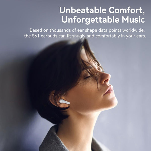 True Wireless Stereo Bluetooth Earphones S61 Black Earbuds