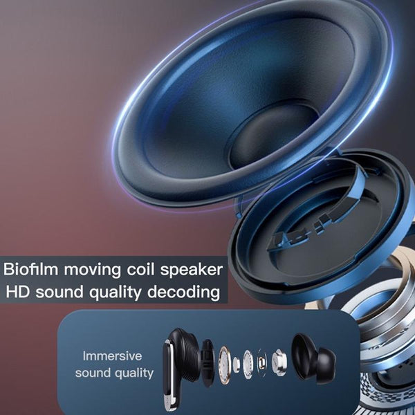 Wireless Anc Bluetooth Earphones With Touch Screen And Active Noise Reduction Black Earbuds