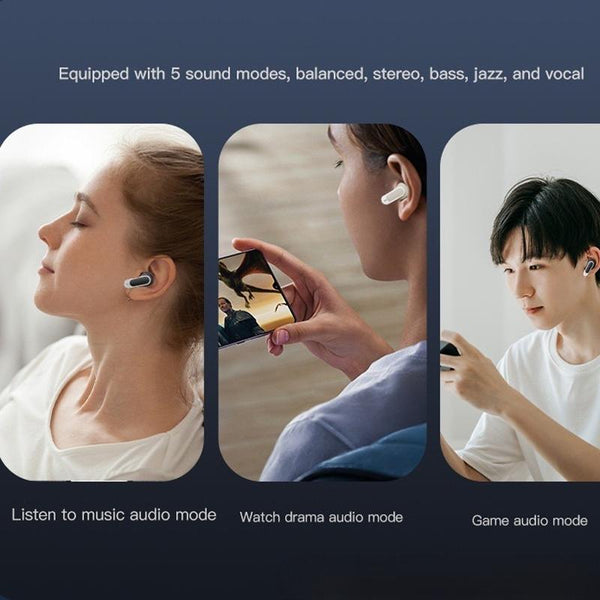 Wireless Anc Bluetooth Earphones With Touch Screen And Active Noise Reduction Black Earbuds