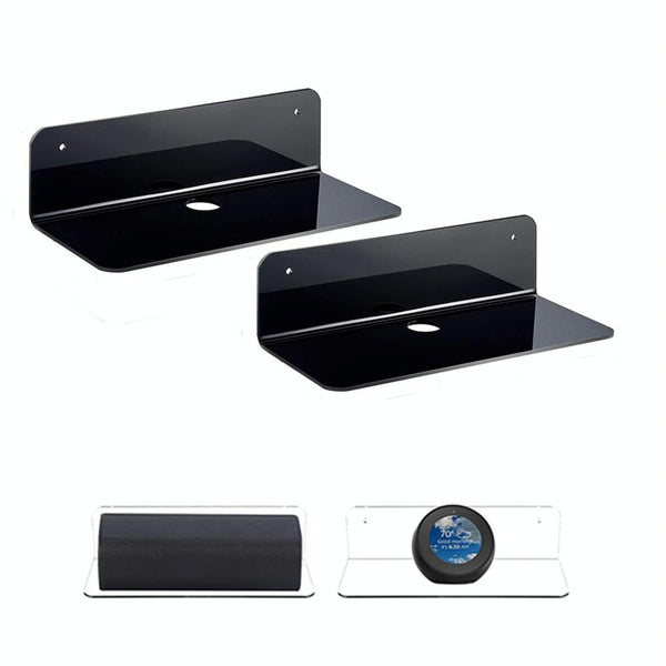 Set Of 2 Wall Mounts For Speakers And Surveillance Cameras Black Speaker Mounts & Stands