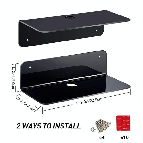 Set Of 2 Wall Mounts For Speakers And Surveillance Cameras Black Speaker Mounts & Stands