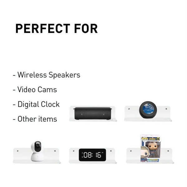 Set Of 2 Wall Mounts For Speakers And Surveillance Cameras Black Speaker Mounts & Stands