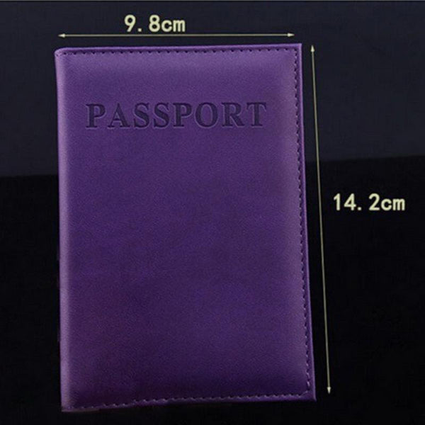 Travel Passport Cover Faux Leather Holder Black Other Travel Accessories