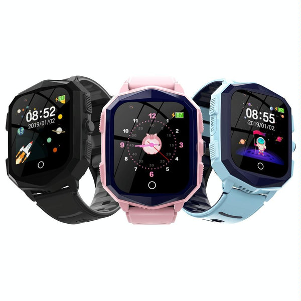 1.4 Inch 4G Locator Technology Positioning Children Calling Watch With Sos Function Blue Smart Watches