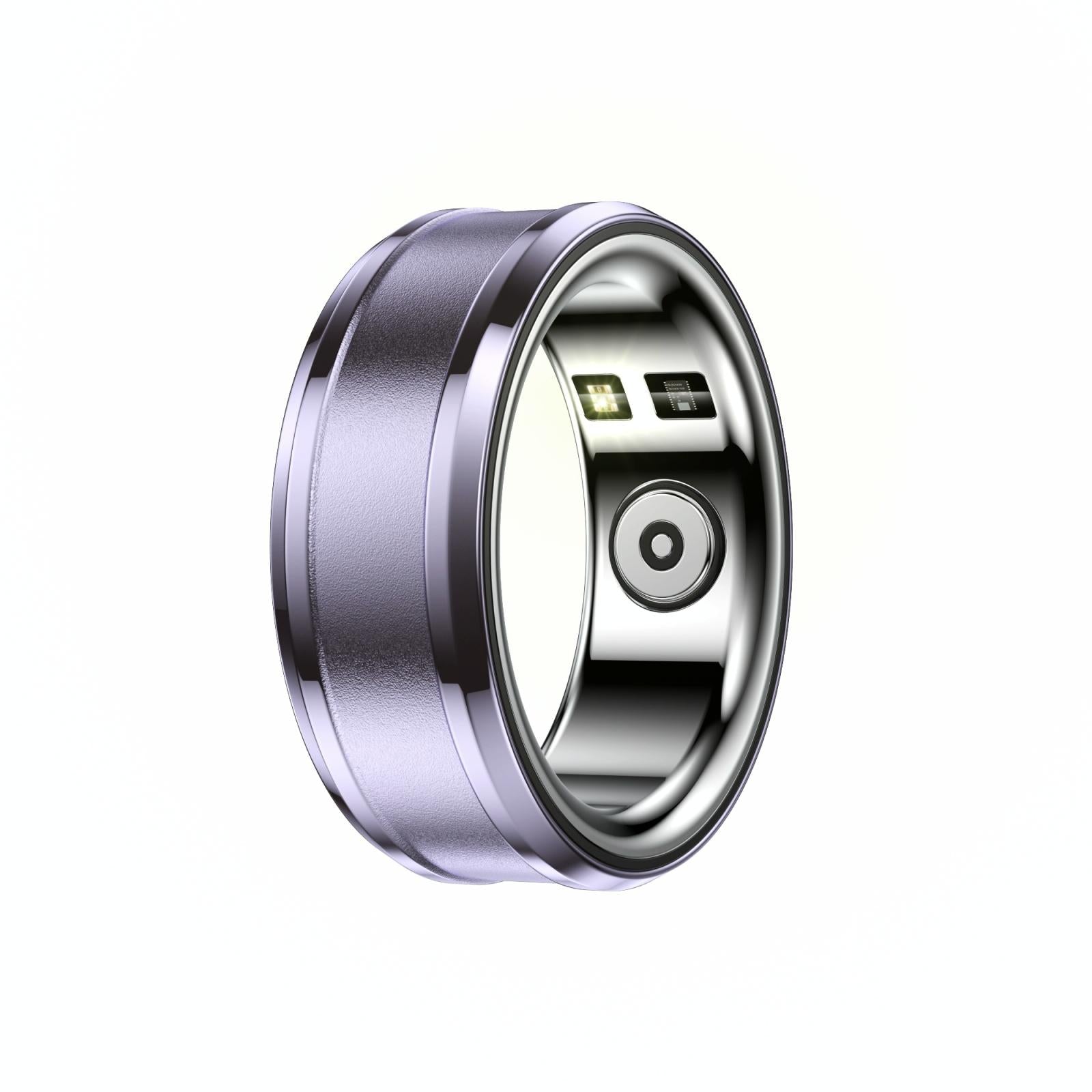 Smart Ring With Heart Rate Blood Oxygen And Sleep Monitoring Size 20 Purple Activity Trackers