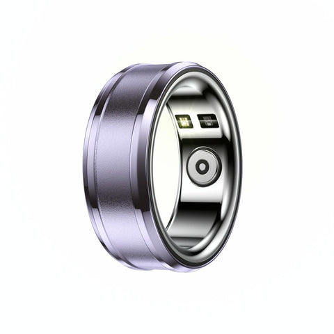 Smart Ring With Heart Rate Blood Oxygen And Sleep Monitoring Size 20 Purple Activity Trackers