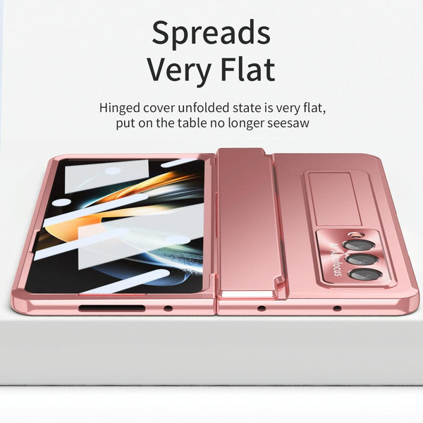 For Samsung Galaxy Z Fold4 5G Folding Case With Integrated Hinge Silver Cases Covers & Skins