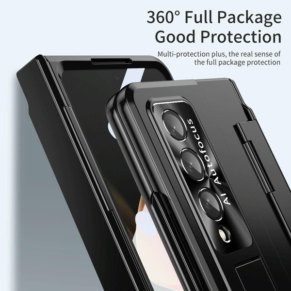 For Samsung Galaxy Z Fold4 5G Folding Case With Integrated Hinge Silver Cases Covers & Skins