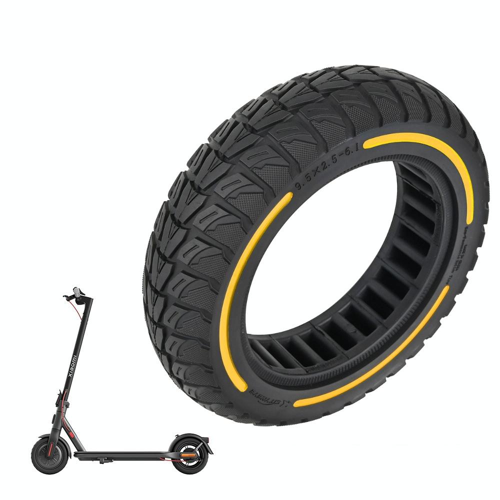 Colourful 2.5 7 Inch Honeycomb Tires For Xiaomi Scooter 4 / Pro Off Road Flick Design Yellow Accessories Parts